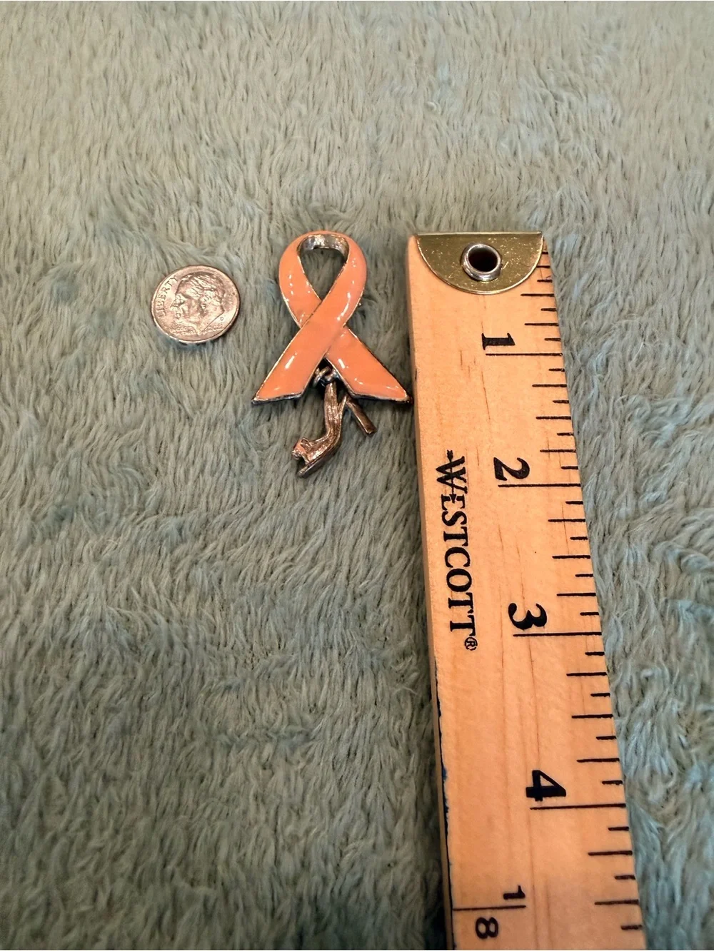 Payless 2005 Pink Ribbon High Heel Shoe Dangle Brooch Pin Breast Cancer